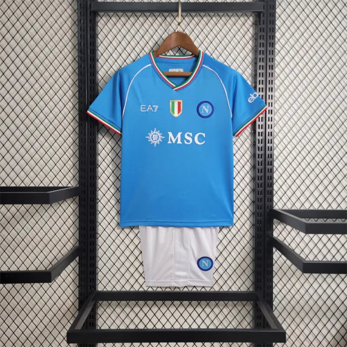 KIDS - 2023-24 - NAPOLI HOME | JERSEY + SHORT