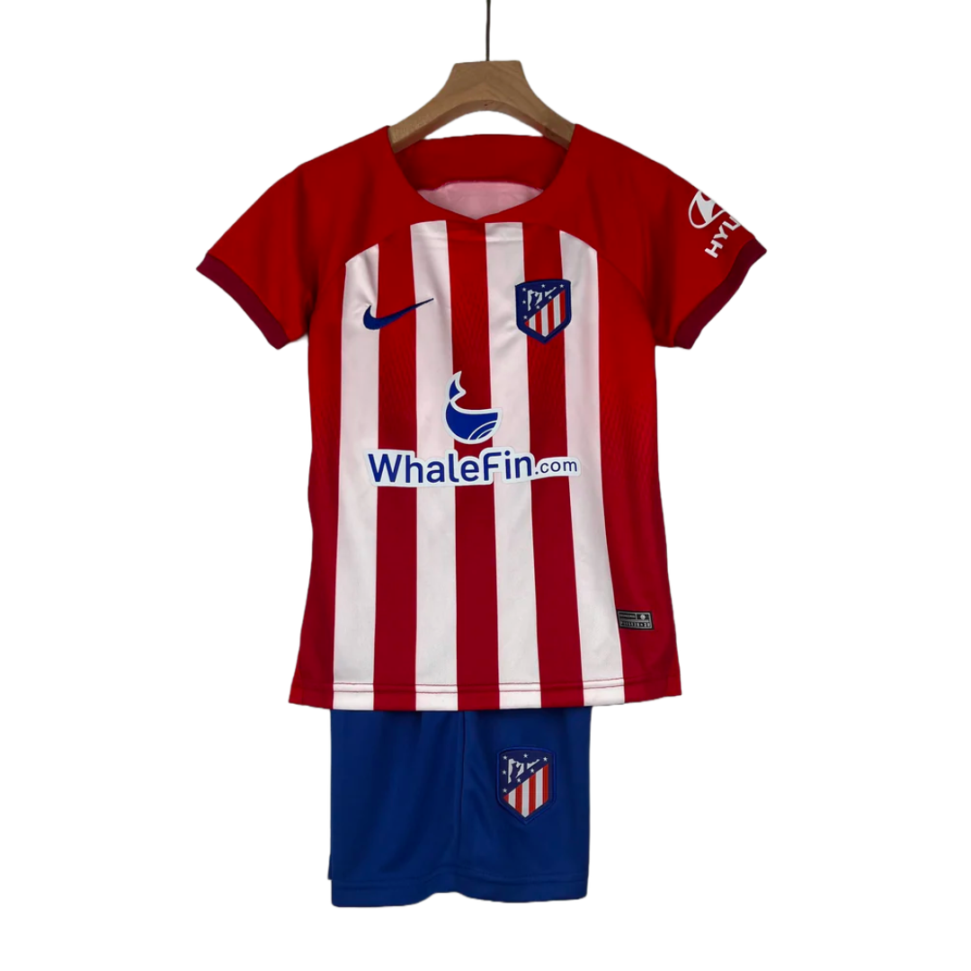 KIDS - 2023-24 - ATLETICO MADRID HOME | JERSEY + SHORT