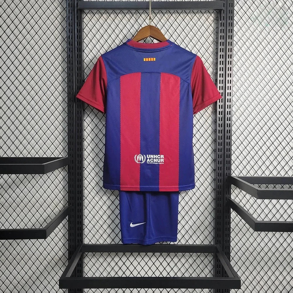 KIDS - 2023-24 - BARCELONA HOME | JERSEY + SHORT