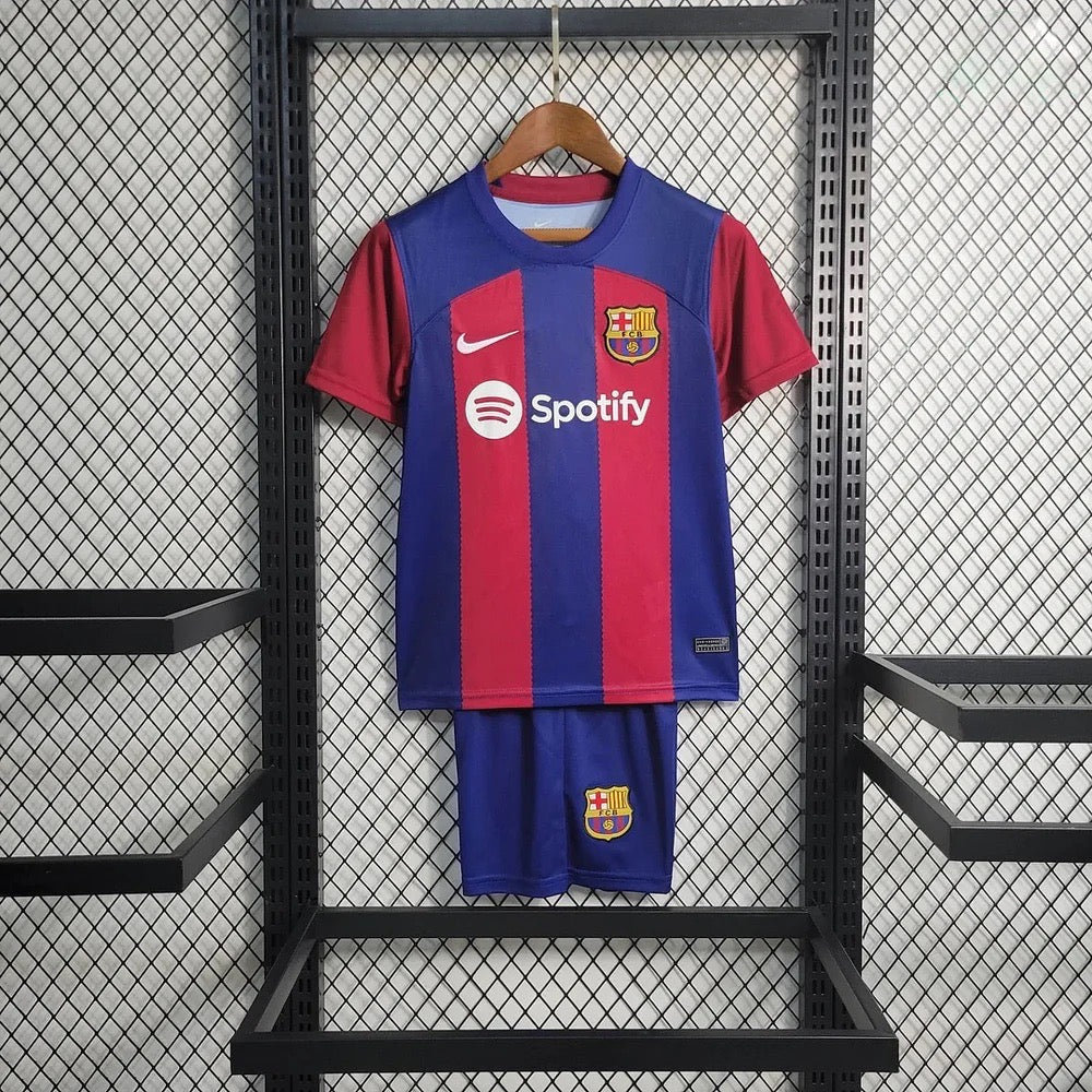 KIDS - 2023-24 - BARCELONA HOME | JERSEY + SHORT