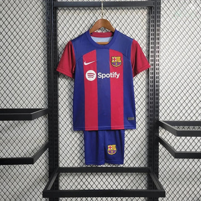 KIDS - 2023-24 - BARCELONA HOME | JERSEY + SHORT