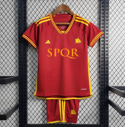 KIDS - 2023-24 - ROMA HOME | JERSEY + SHORT