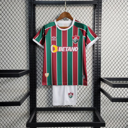 KIDS - 2023-24 - FLUMINENSE HOME | JERSEY + SHORT